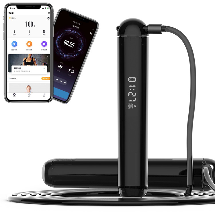 APP de PVC Personalización de la cuerda de salto de PVC interior y exterior de plástico de mango ponderado ajustable
