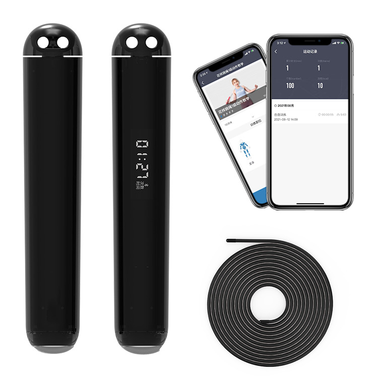APP de PVC Personalización de la cuerda de salto de PVC interior y exterior de plástico de mango ponderado ajustable