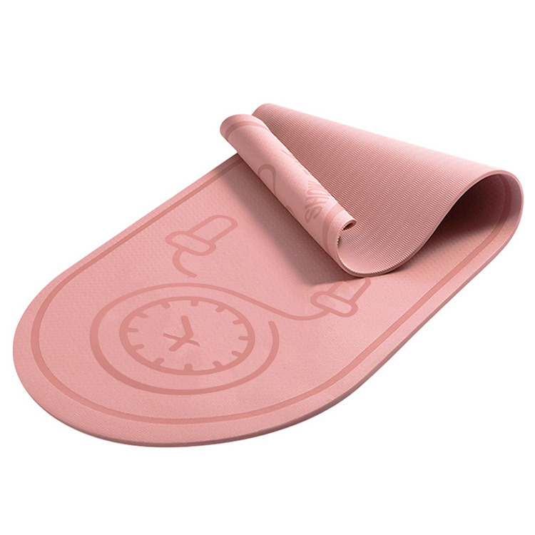 Urich EG0195 TPE Pad de salto cuadrado rosa resistente al agua / Eco amigable Yoga Salto de cuerda de estera