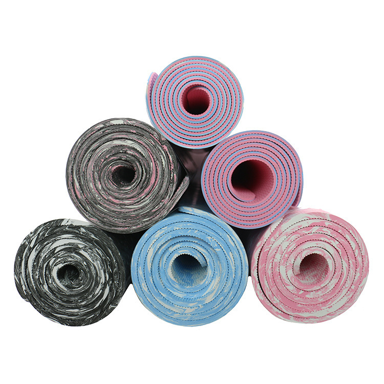Logotipo personalizado TPE Yoga y Pilates Alfombra de Urich Modelo EG0146 Color rosa 173cm de longitud