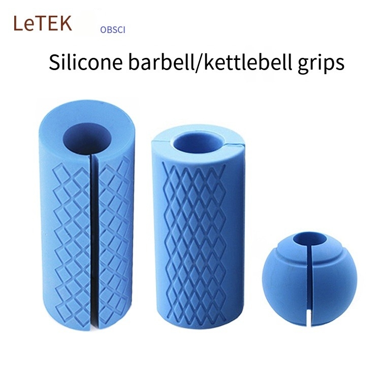 Grampos de barra de espuma en relieve para entrenamiento de fuerza con grampos de mancuernas de gel de sílice antideslizante
