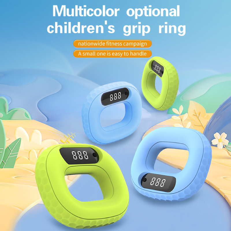 Múltiples funciones de aptitud Grip Entrenamiento Fuerza del dedo Grip Fuerza de la muñeca Anillo de conteo electrónico Recargable