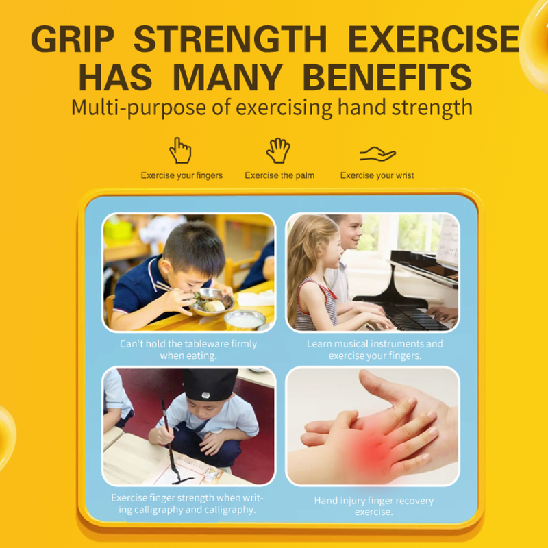 Múltiples funciones de aptitud Grip Entrenamiento Fuerza del dedo Grip Fuerza de la muñeca Anillo de conteo electrónico Recargable