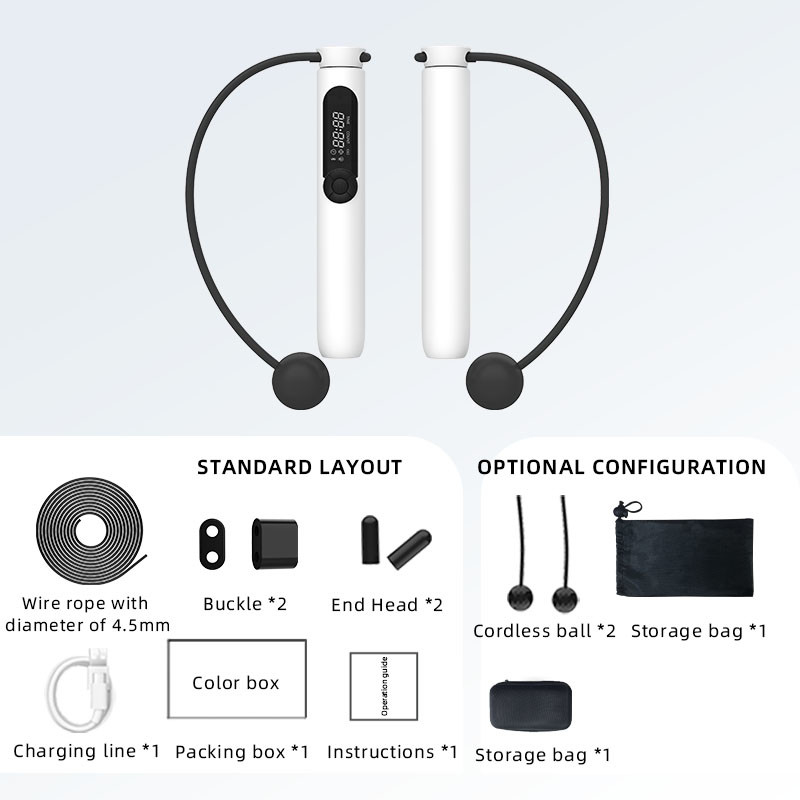 Bluetooth Cordless Jump Rope Especial de Cuento de Interior ejercicio de acondicionamiento físico para bajar de peso