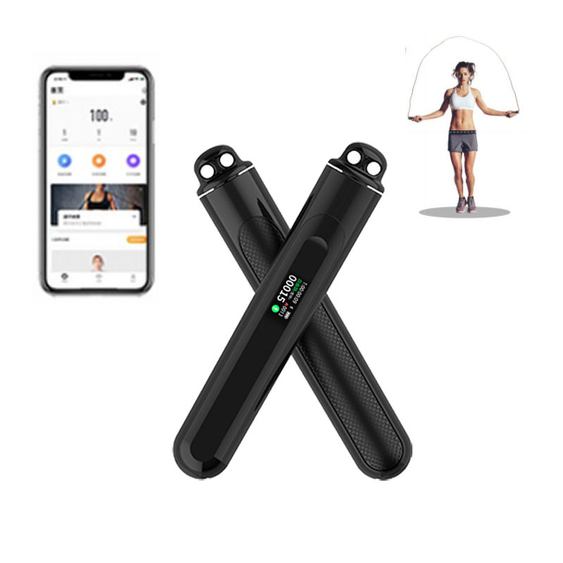 Nueva cuerda de salto inteligente multifuncional sin fronteras pantalla digital a color ejercicio de acondicionamiento físico